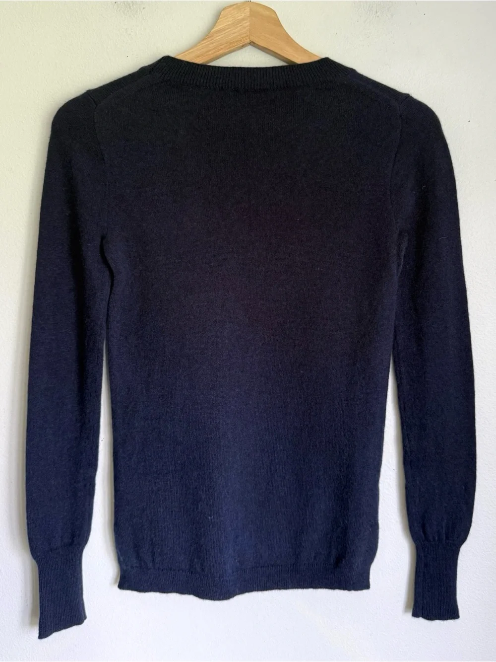 J. Crew Cashmere Slim Fit Crew Sweater in Navy Blue